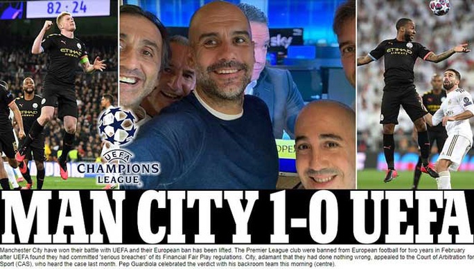 Man City thoát án phạt Champions League, châu Âu sốc nặng - Ảnh 1.