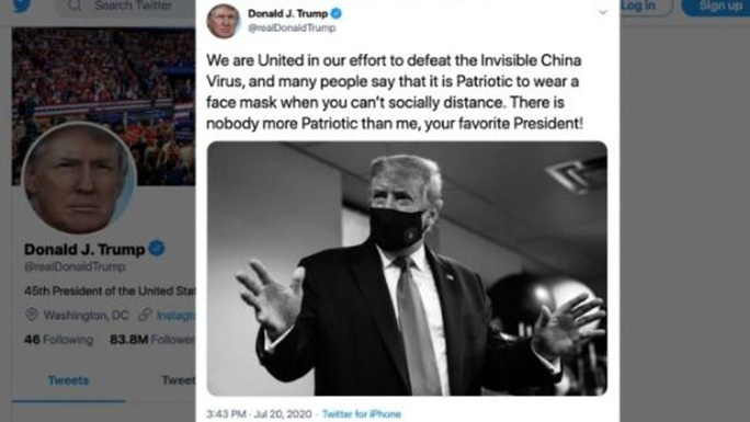 Cuối cùng Tổng thống Trump nói đeo khẩu trang là yêu nước - Ảnh 1.