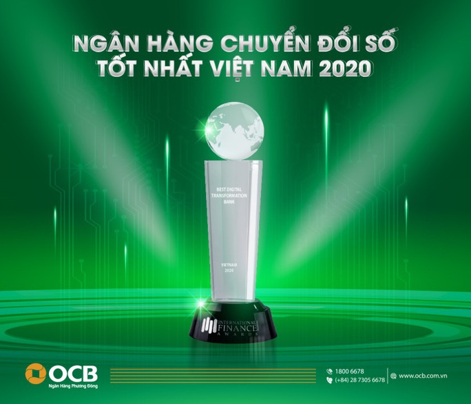OCB: Ngân hàng chuyển đổi số tốt nhất 2020 - Ảnh 1.