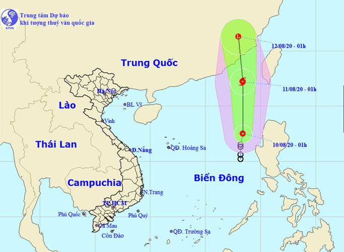 Áp thấp nhiệt đới trên Biển Đông có khả năng mạnh lên thành bão - Ảnh 1.