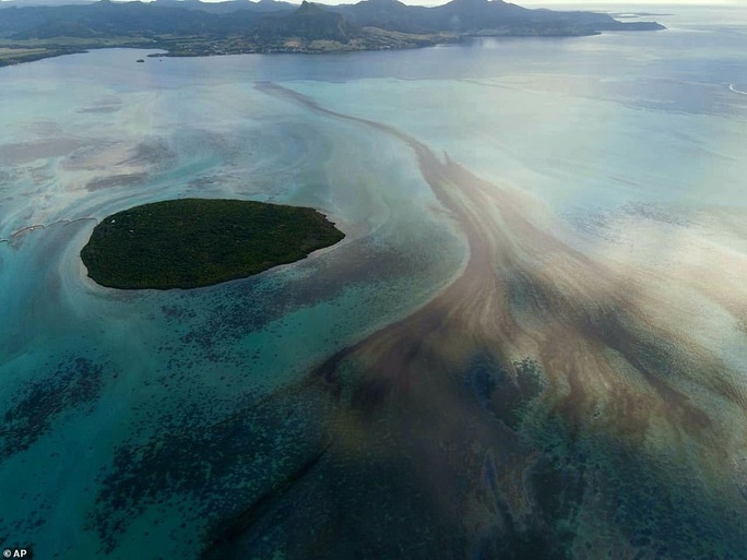 Tàu dầu mắc cạn bị xẻ làm đôi, thiên đường Mauritius than khóc - Ảnh 3.