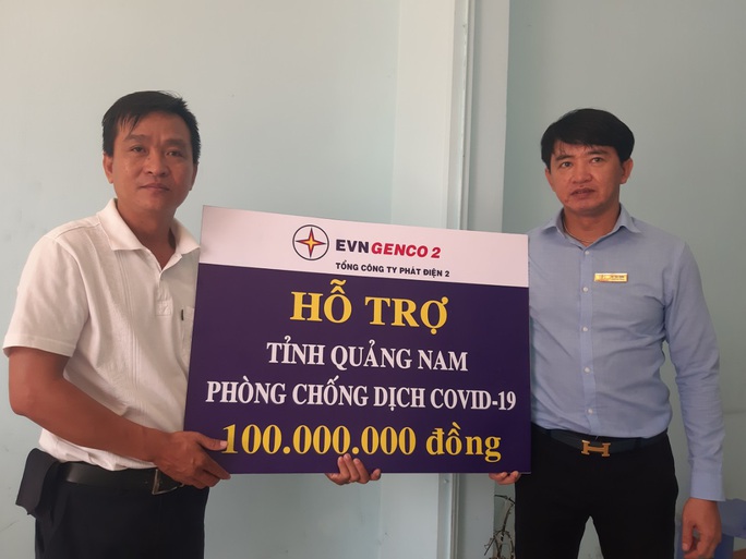 Thông qua Báo Người Lao Động, EVNGENCO 2 hỗ trợ Quảng Nam 100 triệu đồng phòng chống dịch Covid-19 - Ảnh 1. Thông qua Báo Người Lao Động, EVNGENCO 2 hỗ trợ Quảng Nam 100 triệu đồng phòng chống dịch Covid-19 - Ảnh 1.
