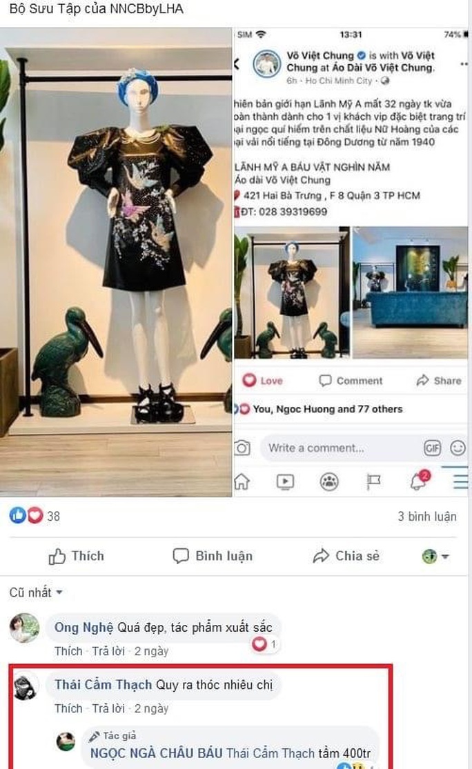 Sốc với chiếc áo dài giá 1 tỉ đồng của nhà thiết kế Võ Việt Chung - Ảnh 1. Sốc với chiếc áo dài giá 1 tỉ đồng của nhà thiết kế Võ Việt Chung - Ảnh 1.