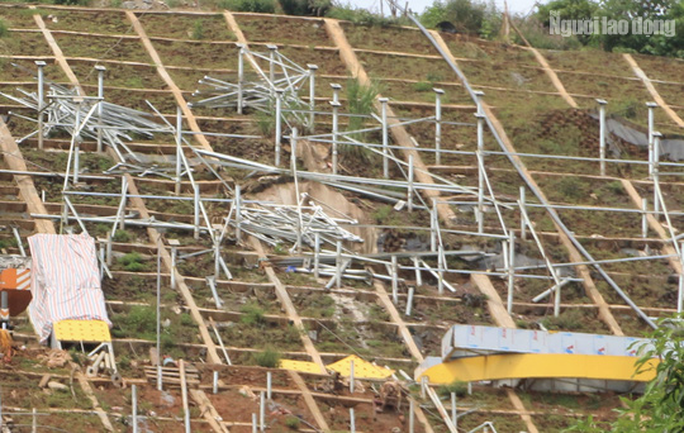 Clip, images of the 11 slogan installation project, which cost more than 10 billion VND in Hoa Binh - Photo 8.