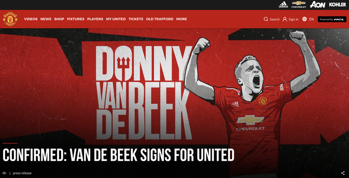 Van de Beek ký hợp đồng chính thức, fan Man United vỡ òa hạnh phúc - Ảnh 1.