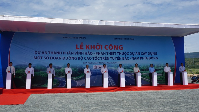 Khởi công Dự án thành phần đầu tư xây dựng đường bộ cao tốc đoạn Vĩnh Hảo – Phan Thiết - Ảnh 2.