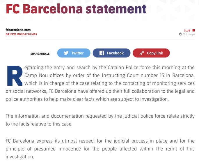 HOT: The police searched the Barcelona club, arrested former president Bartomeu - Photo 3.