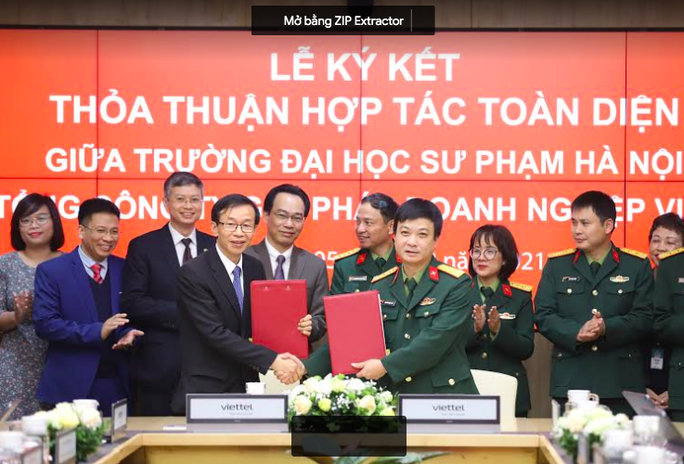 Trường ĐH Sư phạm Hà Nội hợp tác chiến lược cùng Viettel trong chuyển đổi số - Ảnh 1.