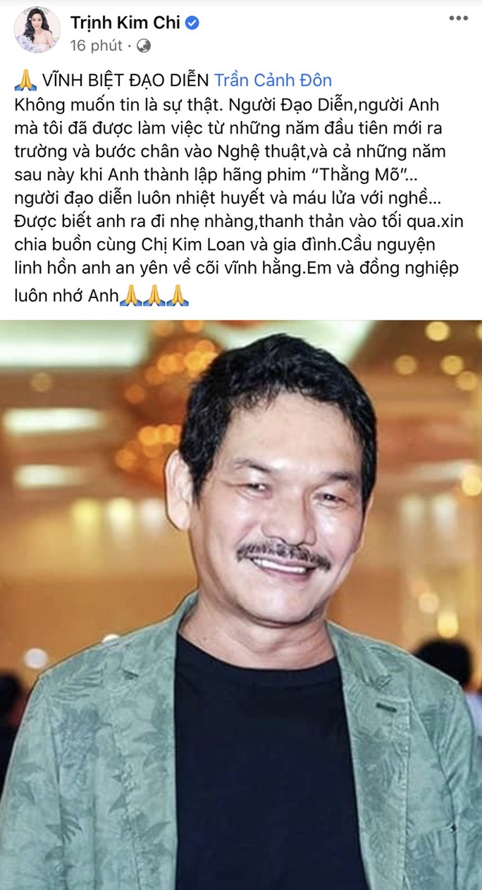 Lý Hùng, Việt Trinh… thương tiếc đạo diễn Trần Cảnh Đôn - Ảnh 3.