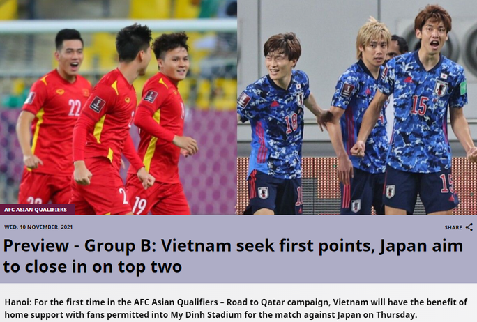 Báo châu Á nhận định tuyển Nhật Bản vượt trội chủ nhà Việt Nam - Ảnh 2.