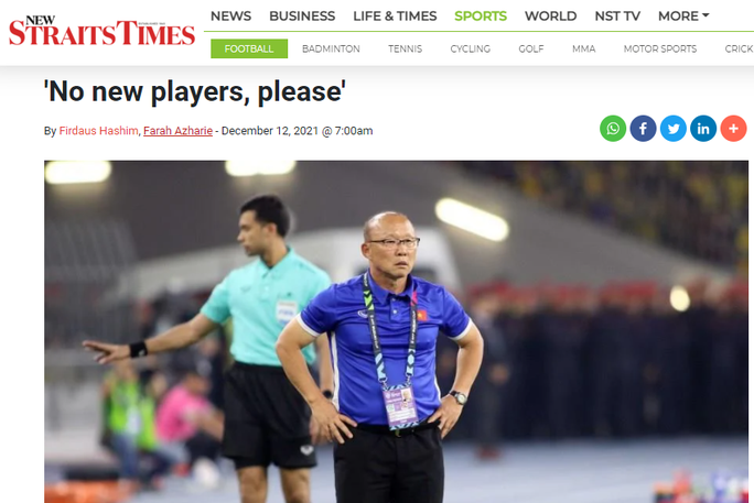 Báo chí Malaysia e ngại sức mạnh của đội tuyển Việt Nam - Ảnh 2.