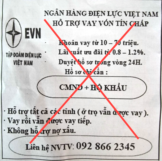 EVN lên tiếng về Ngân hàng Điện lực Việt Nam hỗ trợ vay vốn tín chấp - Ảnh 1.