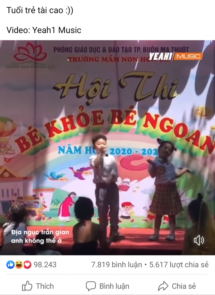 Xôn xao clip trẻ mầm non hát rap địa ngục trần gian anh không thể ở... - Ảnh 1.