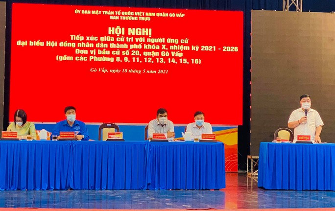Các ứng viên tại quận Gò Vấp quyết tâm thực hiện mong muốn của cử tri - Ảnh 1.