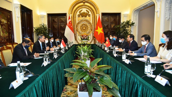 Việt Nam-Singapore thúc đẩy công nhận lẫn nhau về chứng chỉ vắc-xin - Ảnh 2. Việt Nam-Singapore thúc đẩy công nhận lẫn nhau về chứng chỉ vắc-xin - Ảnh 2.