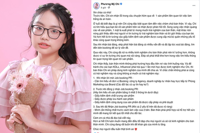 Phương Mỹ Chi xin lỗi vì quảng cáo sản phẩm kém chất lượng - Ảnh 2.