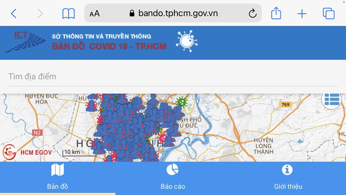 Từ hôm nay, 7-6, người dân TP HCM có thể xem trực tuyến bản đồ tình hình dịch Covid-19 - Ảnh 1.