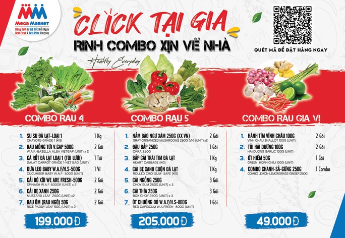 Siêu thị thí điểm bán thực phẩm theo combo cho người dân khu vực phong tỏa - Ảnh 1.