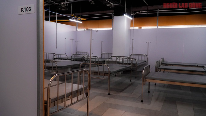Toàn cảnh Bệnh viện dã chiến số 5 ở Thuận Kiều Plaza trước ngày hoạt động - Ảnh 4.