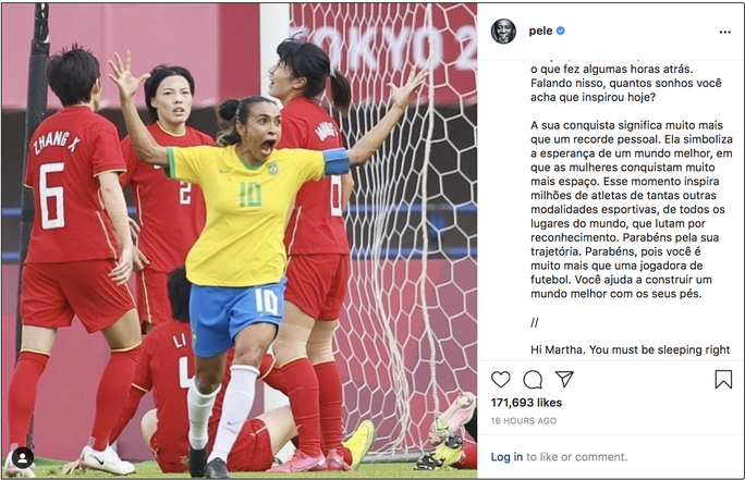 Lập kỷ lục ghi bàn tại Olympic, nữ siêu nhân Marta được Pele ca ngợi - Ảnh 4.