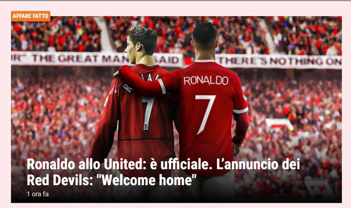 Ronaldo tái hợp Man United: Truyền thông thế giới việt vị, trang chủ Quỷ đỏ sập nguồn - Ảnh 6.