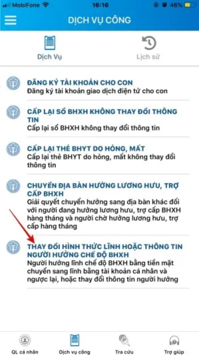 Hướng dẫn nhận lương hưu qua tài khoản ngân hàng bằng cách đăng ký trực tuyến - Ảnh 2.