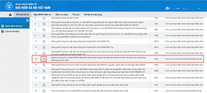 Hướng dẫn nhận lương hưu qua tài khoản ngân hàng bằng cách đăng ký trực tuyến - Ảnh 9.