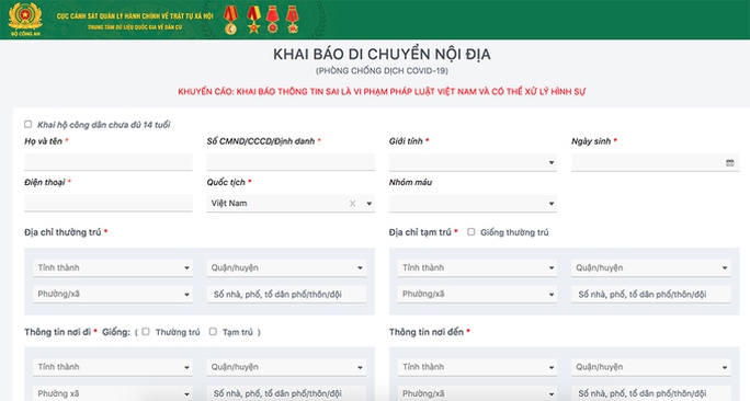 Bộ Công an triển khai hệ thống khai báo Covid-19, lấy mã QR để qua chốt - Ảnh 2.