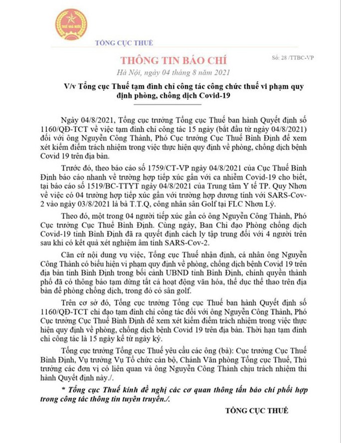 Bí thư Tỉnh ủy Bình Định nói về việc giám đốc sở, cục phó chơi golf “lậu” rồi thành F1 - Ảnh 1.