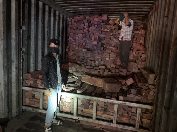 Lật tẩy bí mật trong 7 xe container chở gỗ, đá quý từ Lào  - Ảnh 1.