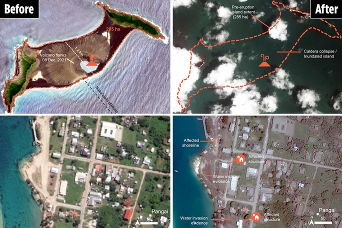 Những tín hiệu cầu cứu đáng lo sau vụ núi lửa phun ở Tonga - Ảnh 2.
