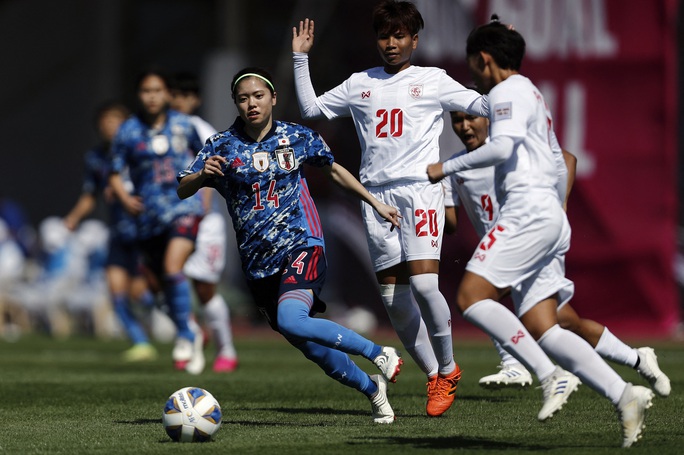 VCK Asian Cup 2022: ĐKVĐ Nhật Bản thắng đậm tuyển nữ Myanmar - Ảnh 2.