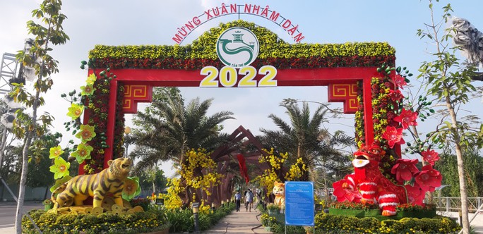 Những chú hổ đáng yêu ở Vườn hoa Cần Thơ Xuân Nhâm Dần 2022 - Ảnh 3.