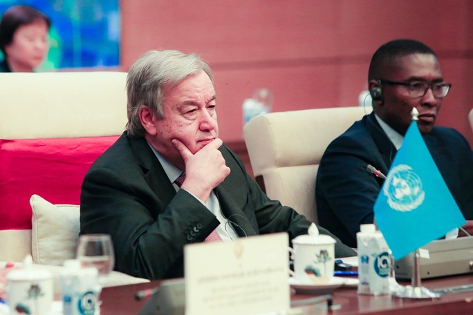 Chủ tịch Quốc hội Vương Đình Huệ hội kiến Tổng Thư ký Liên Hiệp Quốc António Guterres - Ảnh 9.