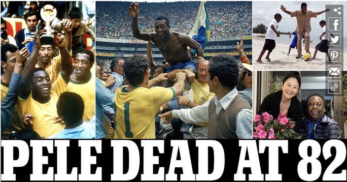 Vua Pele qua đời, thế giới bóng đá thổn thức - Ảnh 1.