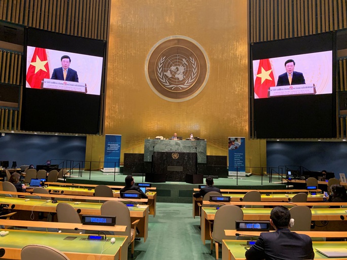 CLIP: Phó Thủ tướng Phạm Bình Minh phát biểu tại cuộc họp cấp cao Đại hội đồng Liên Hiệp Quốc - Ảnh 2.