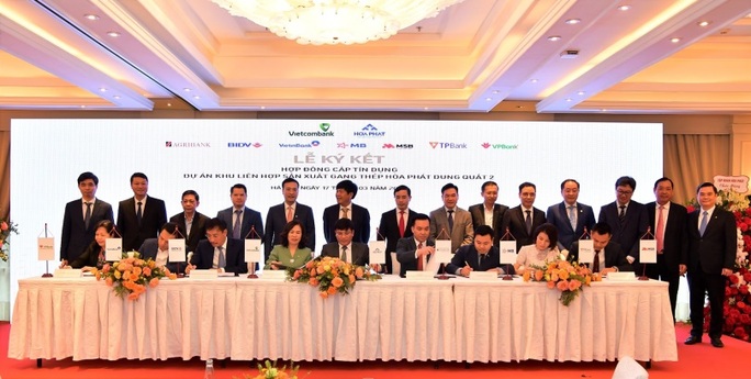 Vietcombank làm đầu mối tín dụng 35.000 tỉ đồng cho dự án gang thép Hòa Phát Dung Quất 2 - Ảnh 1.