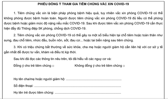 Lập danh sách tiêm vắc-xin Covid-19 cho trẻ từ lớp 1 đến lớp 6 - Ảnh 1.