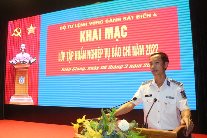 Cảnh sát biển 4 tổ chức lớp tập huấn nghiệp vụ báo chí tại Phú Quốc - Ảnh 1.