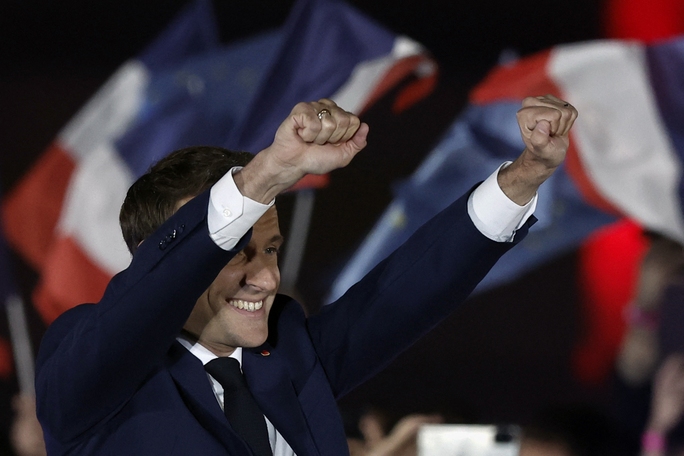 Tổng thống Macron tái đắc cử, giới lãnh đạo châu Âu thở phào - Ảnh 1.