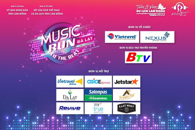 “Da Lat Music Run 2022” - Giải chạy bộ kết hợp âm nhạc độc đáo và nhiều sắc màu - Ảnh 1.