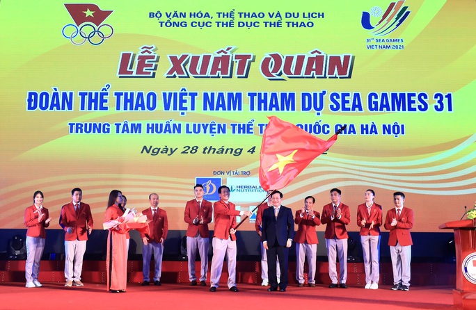 Lễ xuất quân của đoàn thể thao Việt Nam tại SEA Games 31 - Ảnh 1.