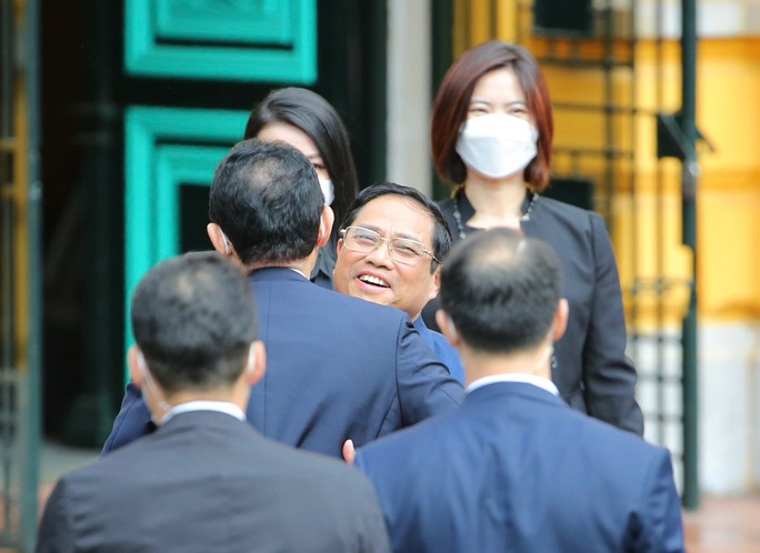 CLIP: Thủ tướng Phạm Minh Chính chủ trì lễ đón Thủ tướng Nhật Bản - Người Lao Động