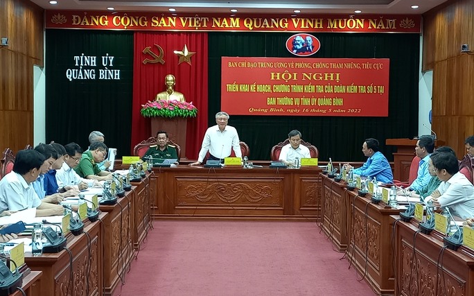 Trung ương kiểm tra phòng chống tham nhũng, tiêu cực tại Quảng Bình - Ảnh 2.