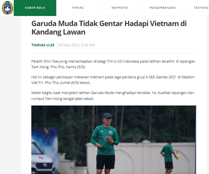 Báo chí Indonesia viết gì trước trận đại chiến với U23 Việt Nam? - Ảnh 2.
