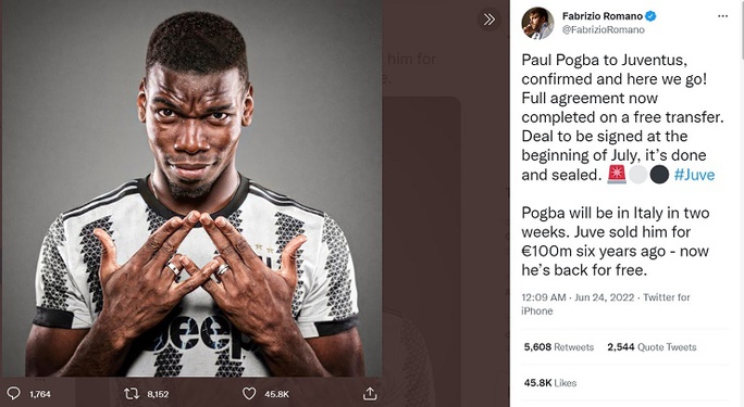 Paul Pogba bỏ về Juventus, Man United mất thêm 3,8 triệu bảng cho kẻ vô ơn - Ảnh 2.