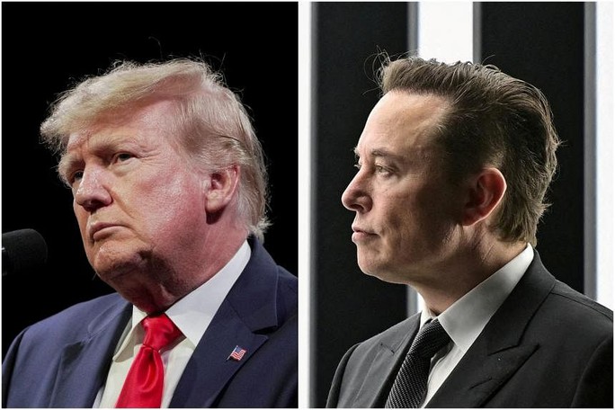 Ông Donald Trump tranh cãi nảy lửa với tỉ phú Elon Musk - Ảnh 1.