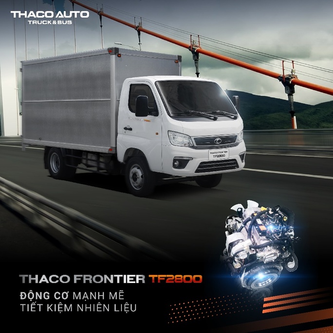 Thaco Frontier TF2800 - xe tải nhẹ máy dầu hoàn toàn mới - Ảnh 3.