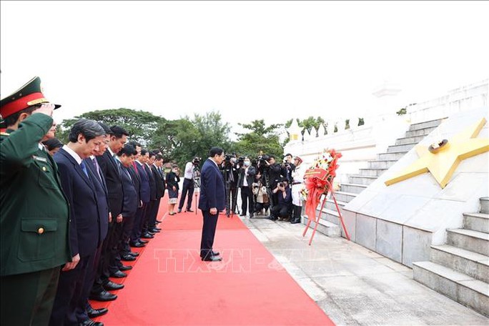 Thủ tướng Lào Sonexay Siphandone đón, hội đàm với Thủ tướng Phạm Minh Chính - Ảnh 12.