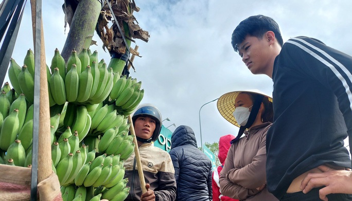 Tấp nập chợ chuối mật mốc lớn nhất Quảng Trị ngày cuối năm - Ảnh 6.